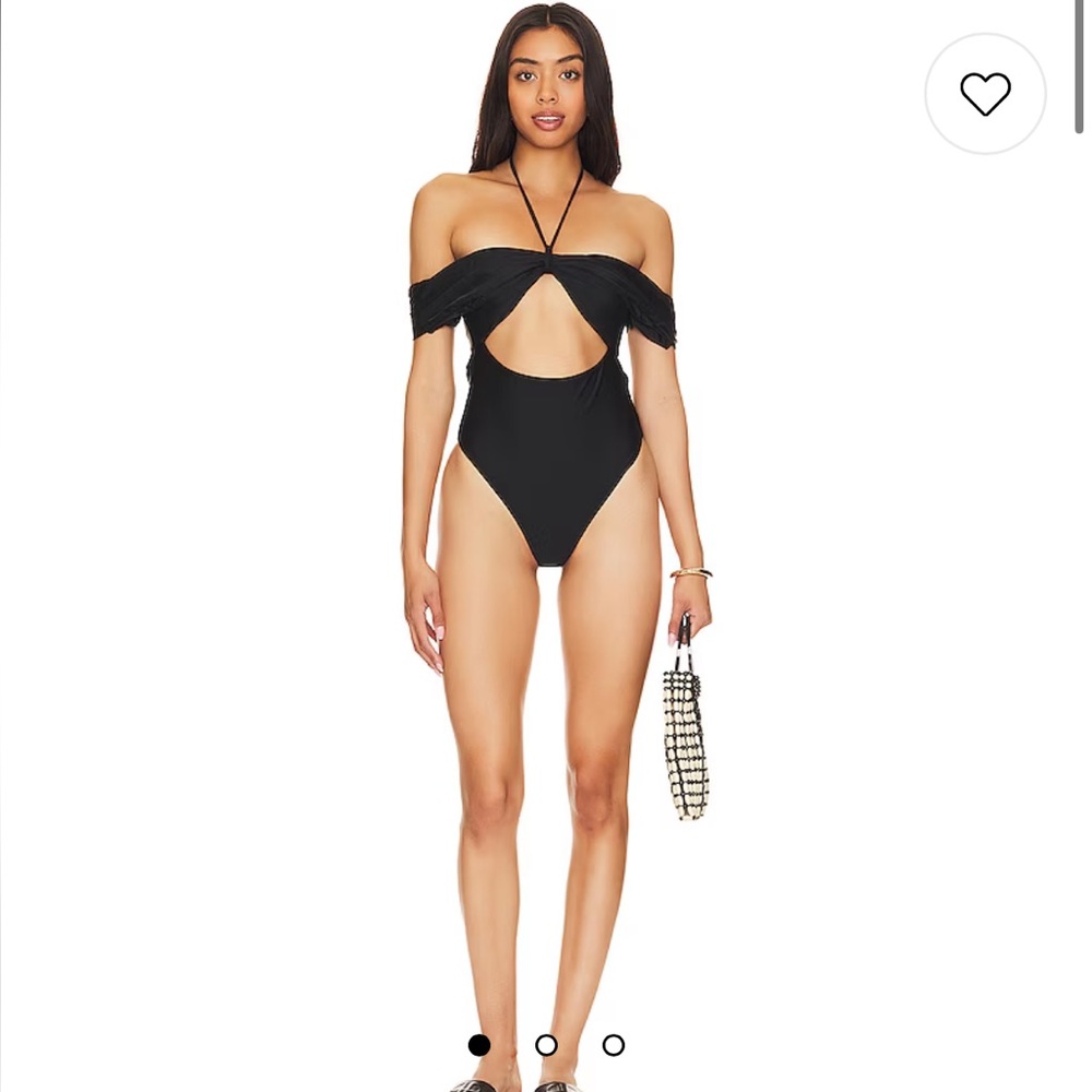 NWT REVOLVE TULAROSA BLACK ONE PIECE BATHINGSUIT